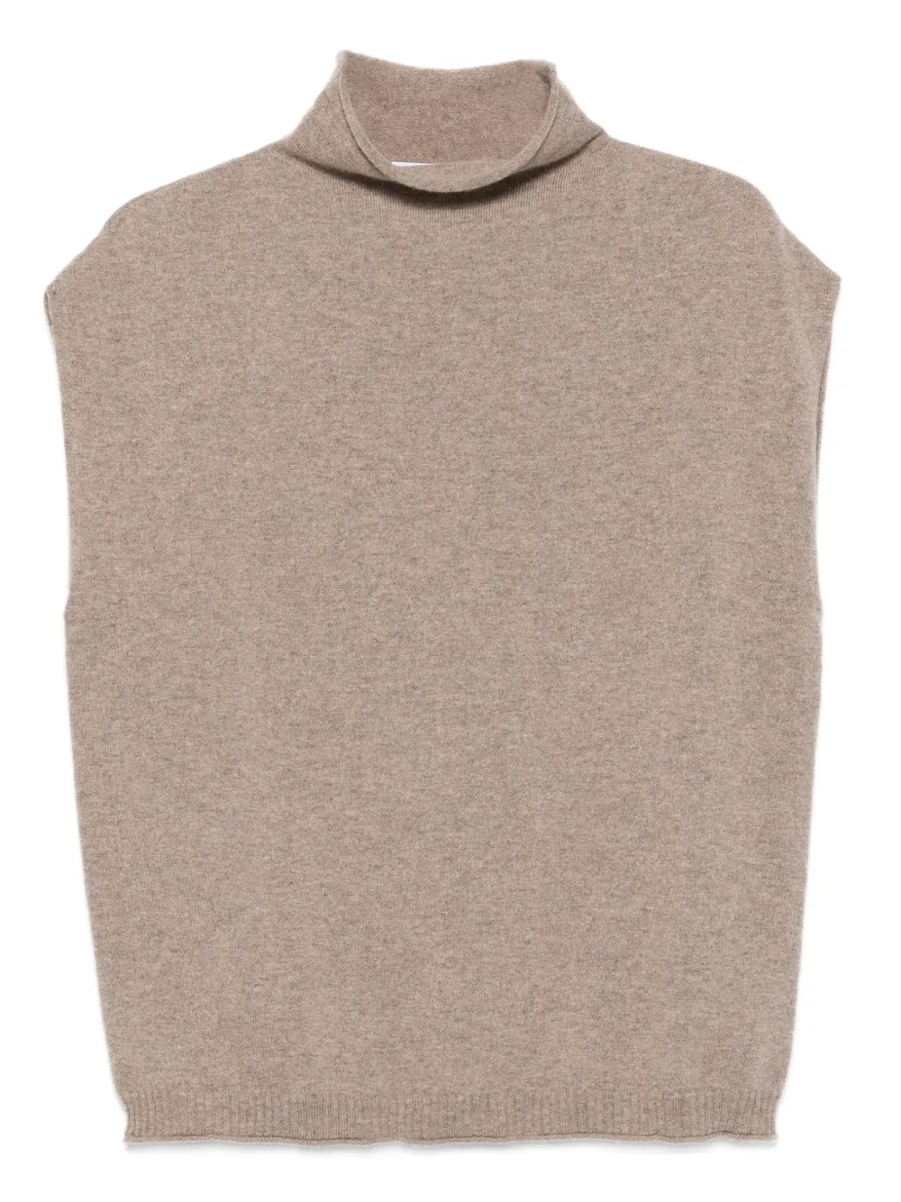 Aria sleeveless high-neck knit top