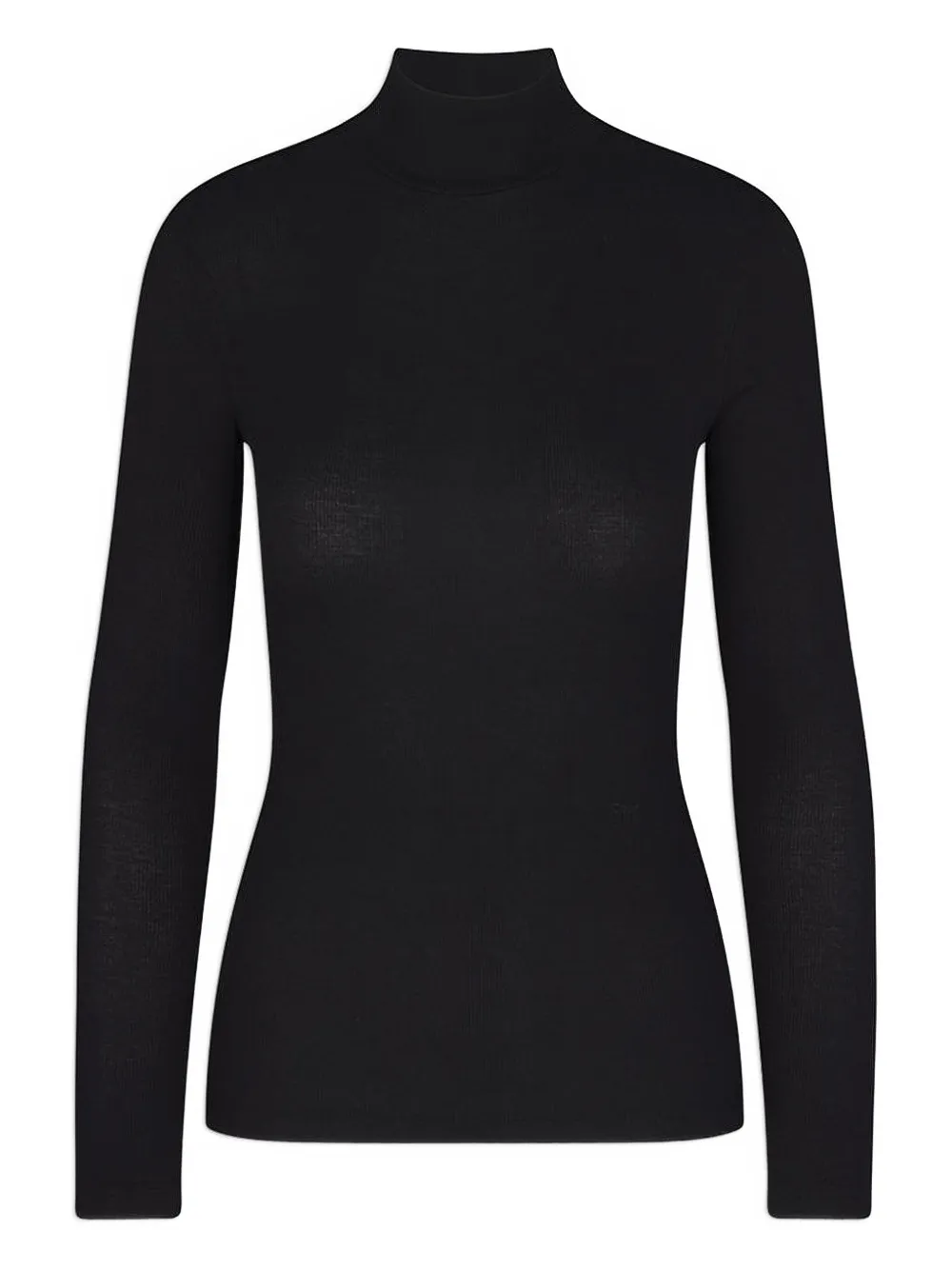 FRAME ribbed high-neck top | Black | Image 1