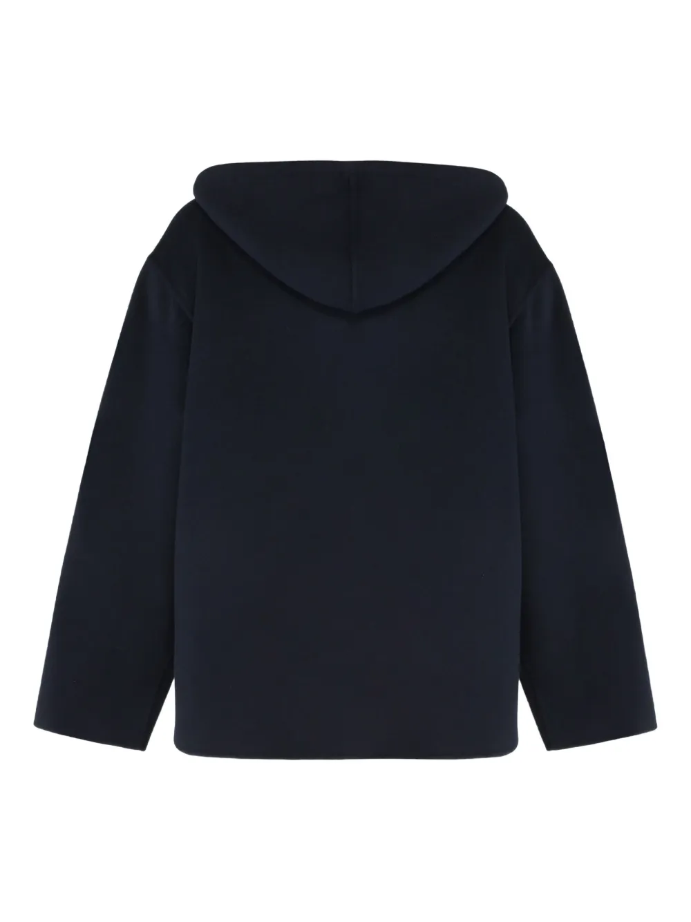 Max Mara Mina hooded zip-up hoodie Zwart