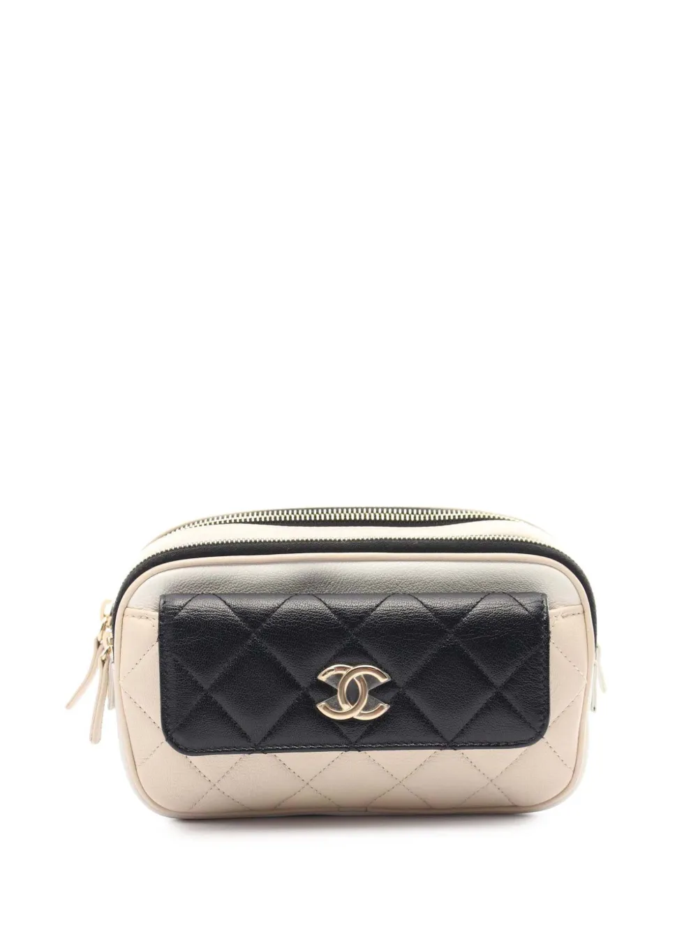 2019 Tricolor Quilted Goatskin In and Out belt bag