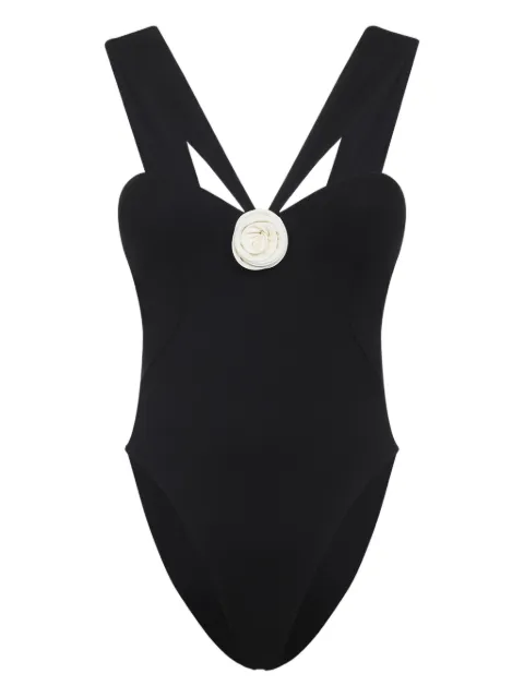 La Reveche Sahar rose-embellished swimsuit