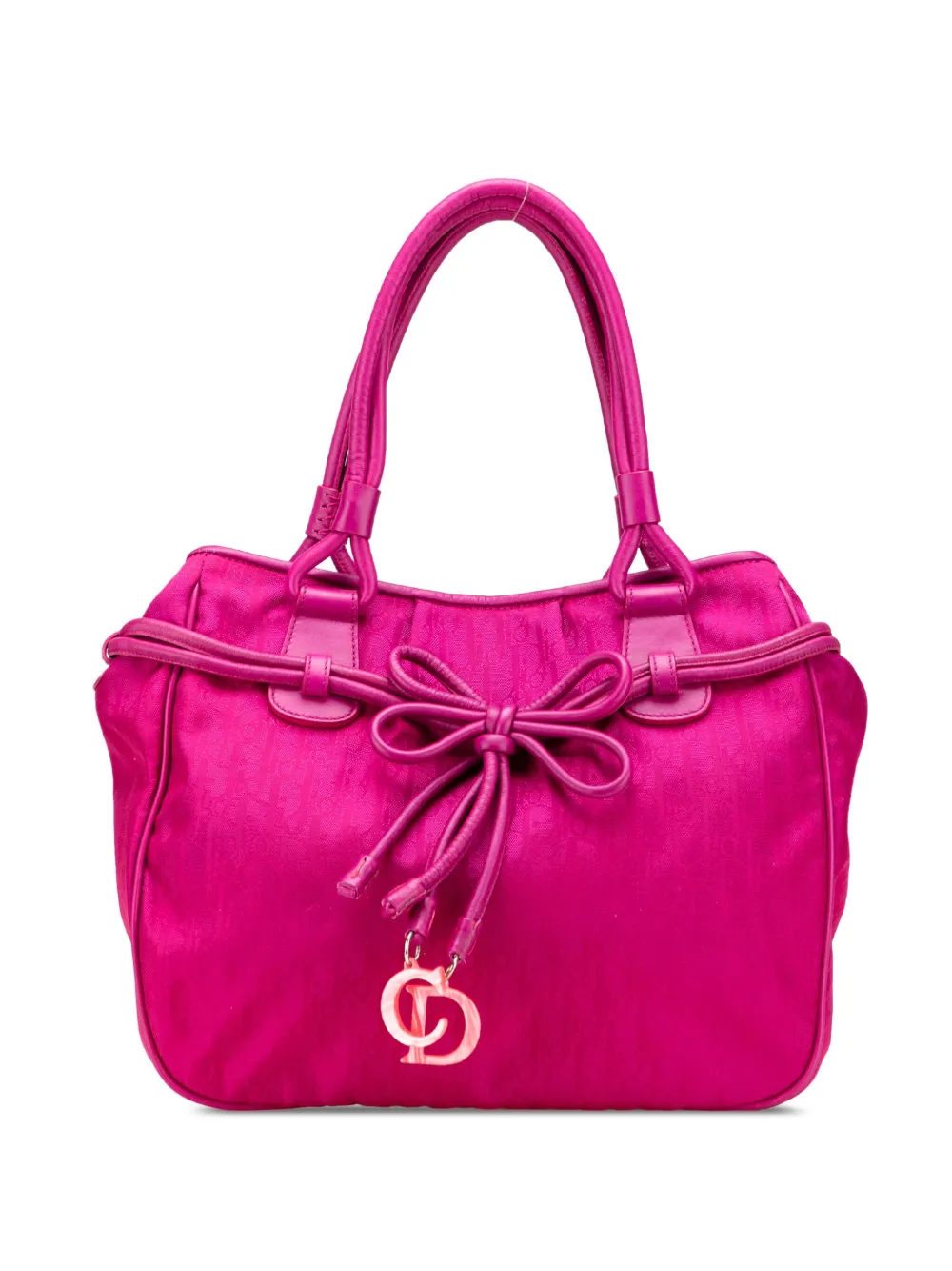 2007 Diorissimo Trotter Canvas Bow tote bag