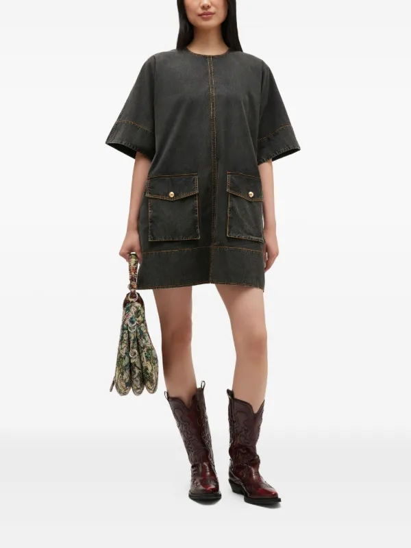 knee length dresses for ladies Peck & Peck Leather Zip Dress S – OMNIA