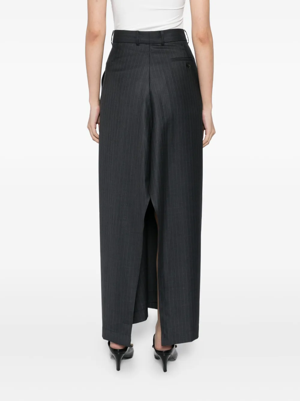 LITKOVSKA Rok met gedraaide voorkant Grijs