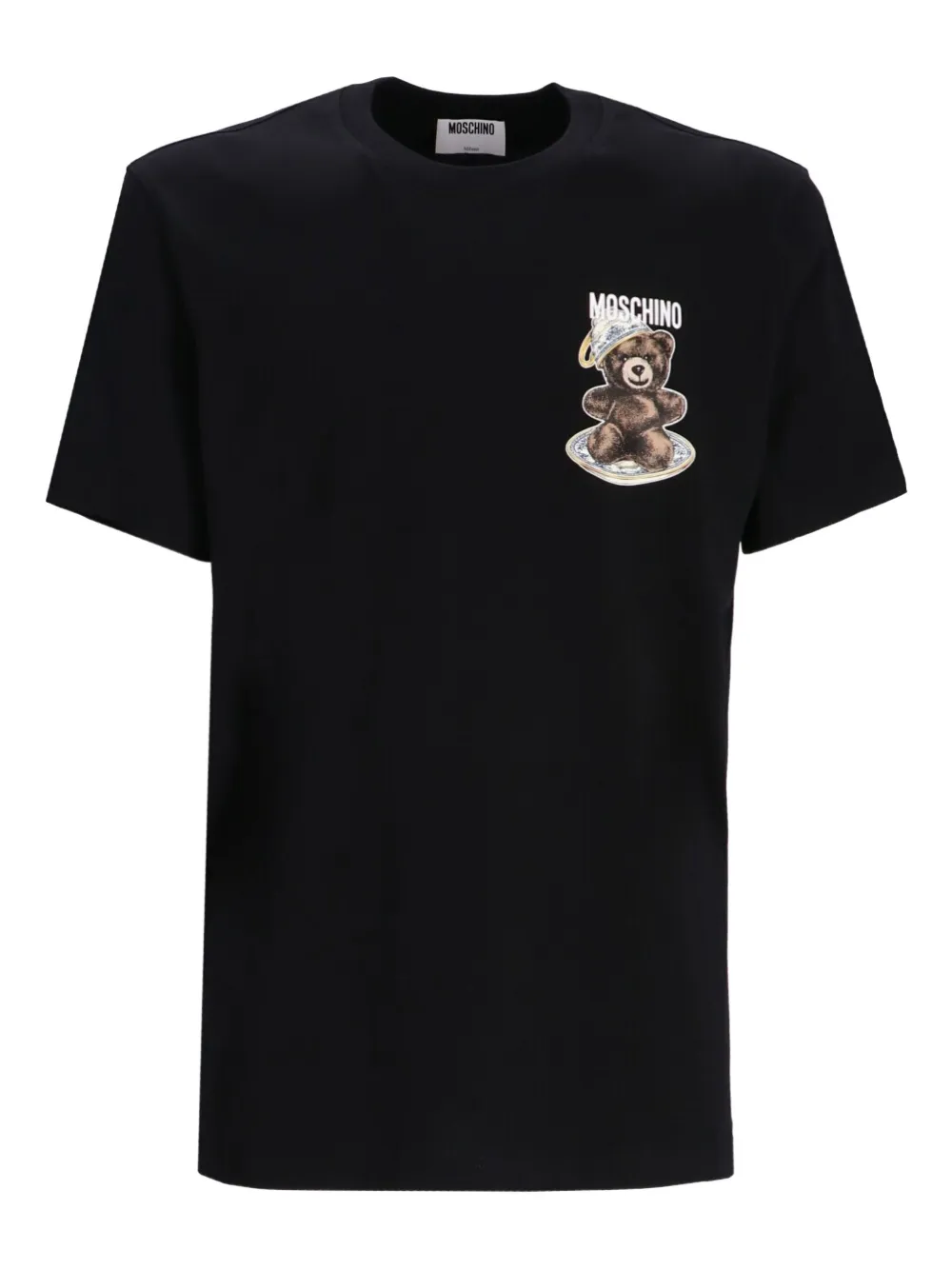 Moschino logo-print cotton T-shirt Zwart