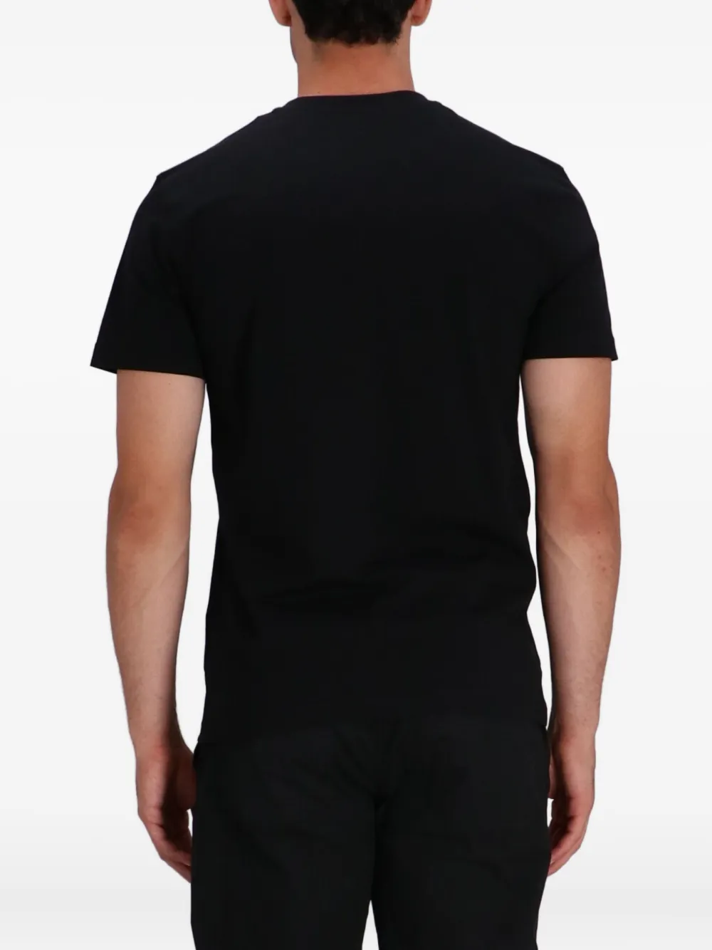 Moschino logo-print cotton T-shirt Zwart