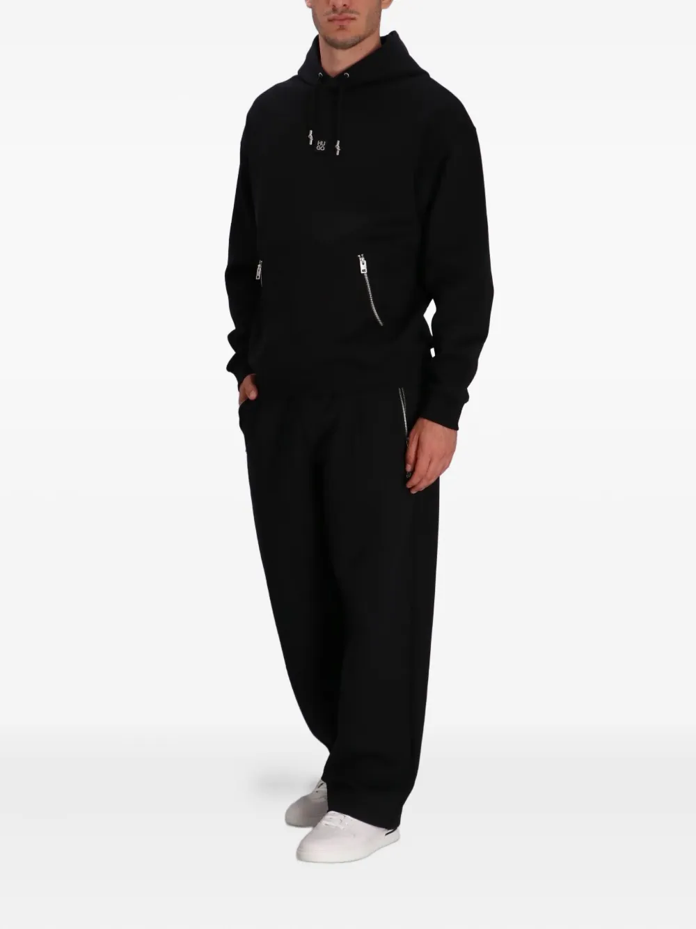 HUGO logo-plaque hoodie | Hoodies | Image 2