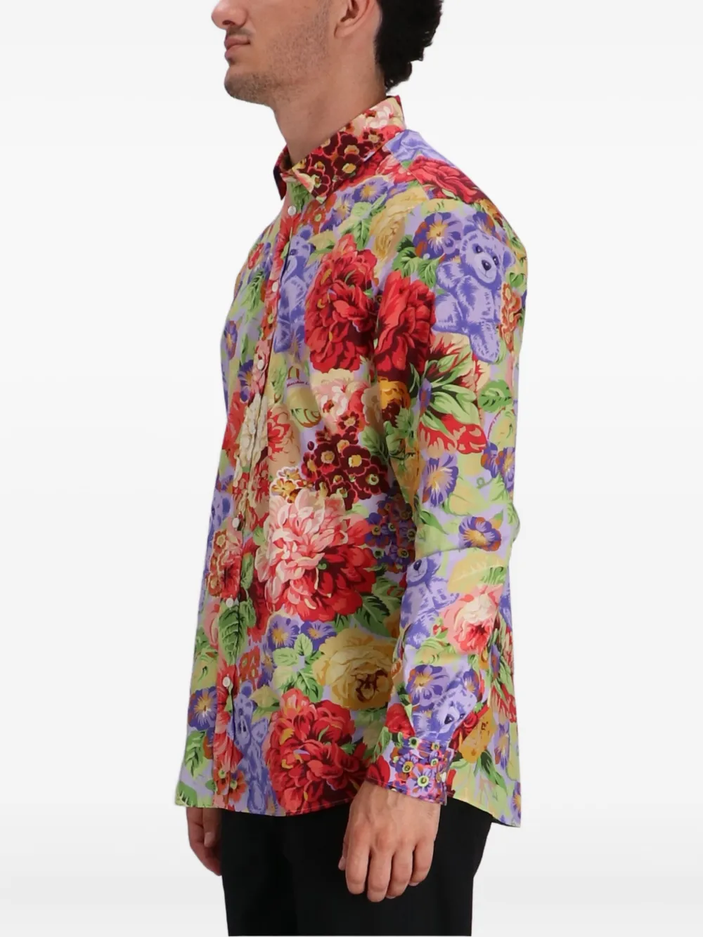 Moschino Overhemd met teddybeerprint Blauw