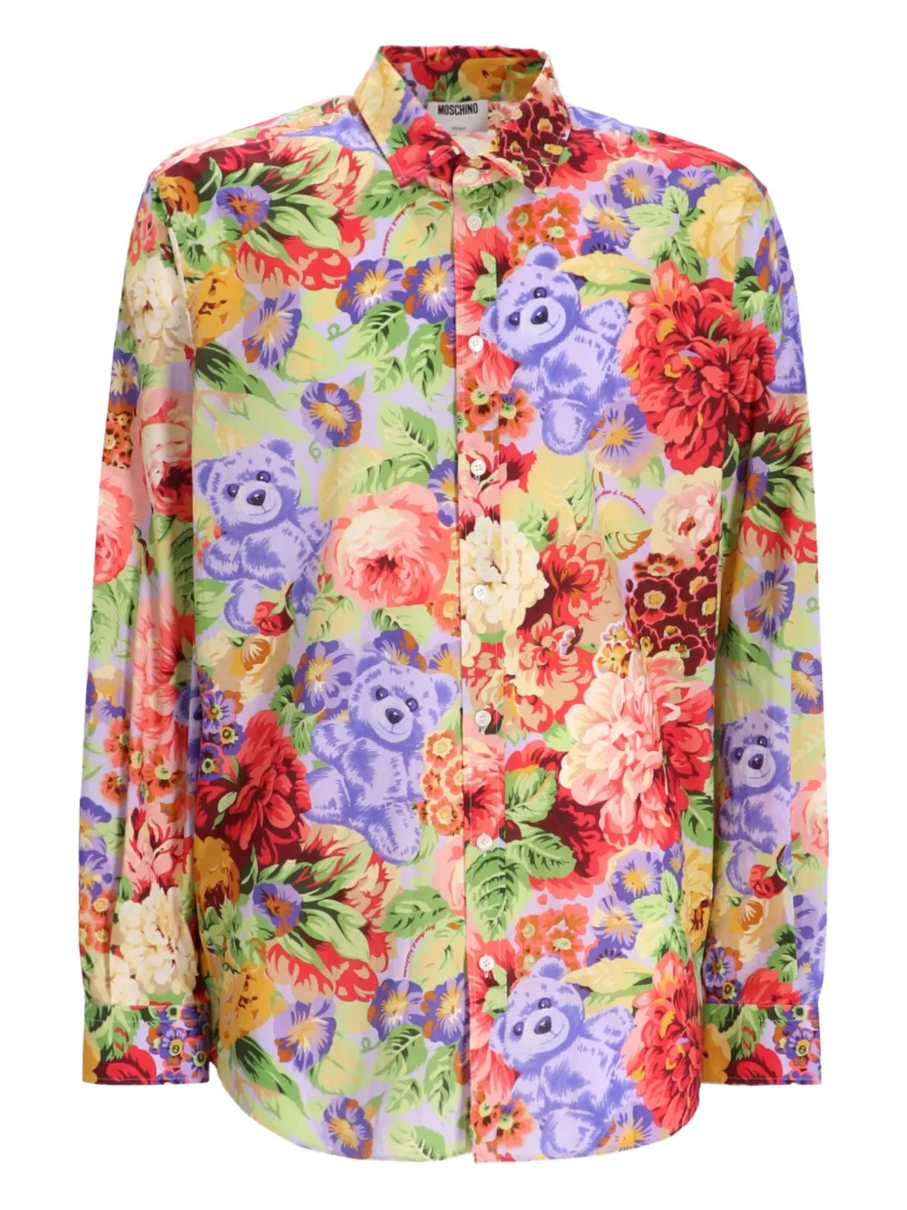 Moschino Overhemd met teddybeerprint Blauw