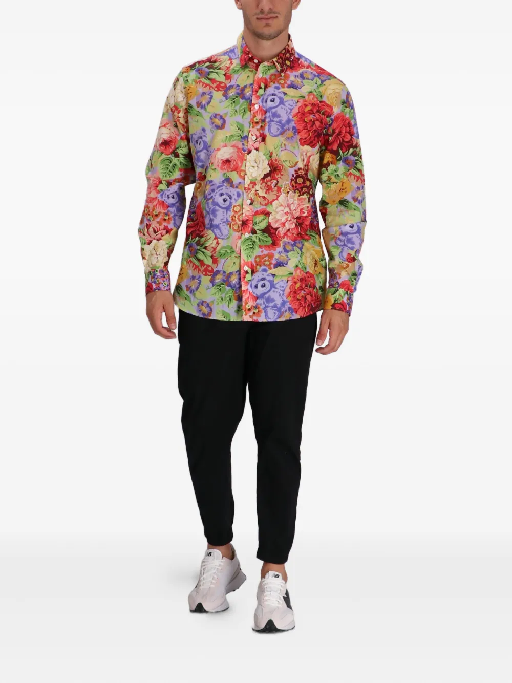 Moschino Overhemd met teddybeerprint - Blauw