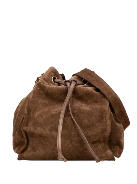 CHANEL Pre-Owned 1994-1996 CC Suede bucket bag