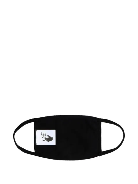 Off-White diagonal-striped cotton mask