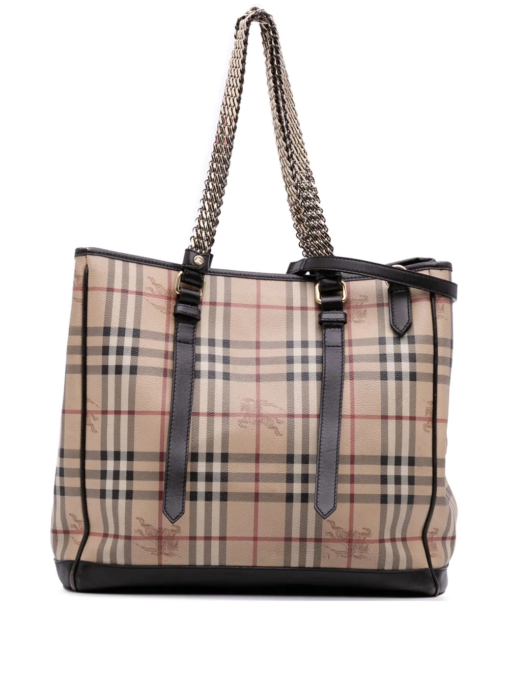Burberry Pre-Owned 2000-2017 Haymarket Check Coated Canvas Convertible Burberry Pre-Owned 2000-2017 Haymarket Check Coated Canvas Convertible