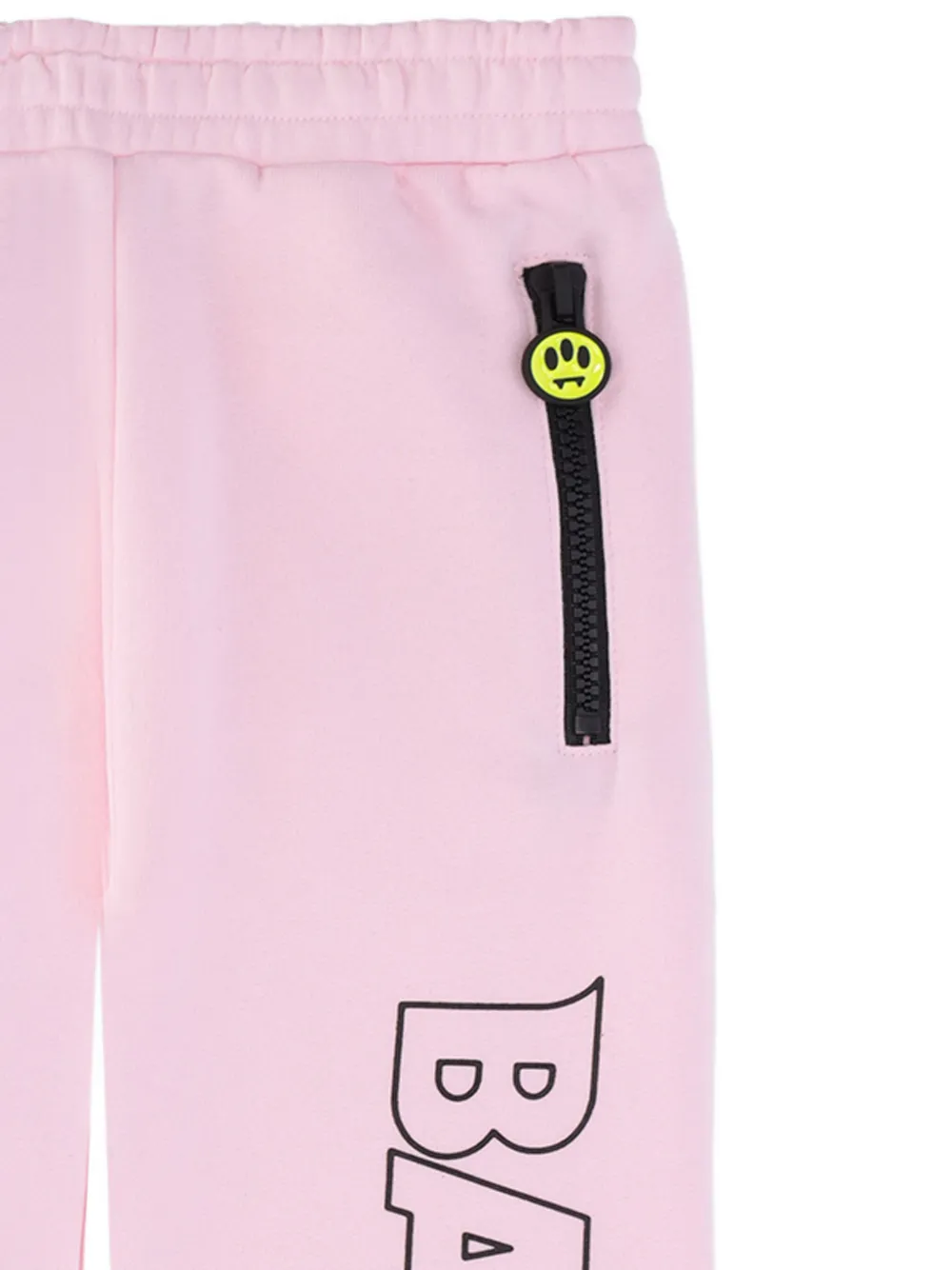 Barrow kids Trainingsbroek met ritsdetail en smiley Roze