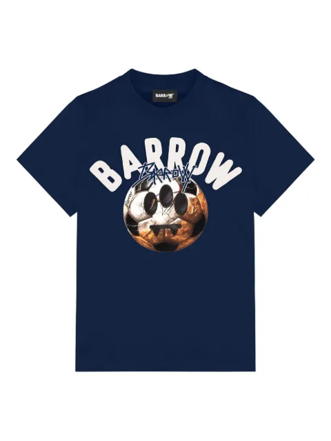 Barrow kids football-print T-shirt