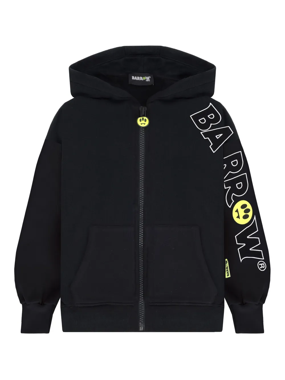 Barrow kids sudadera con logo en la manga y cremallera | negro | Image 1