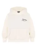 Barrow kids embroidered teddy-bear hoodie - Neutrals