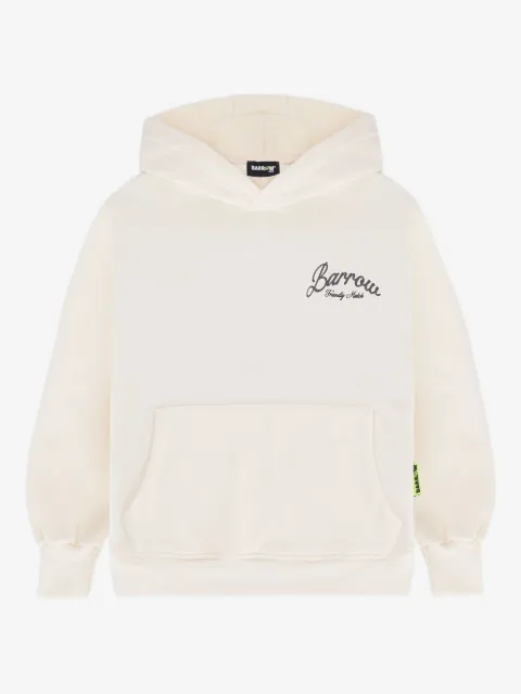 Barrow kids embroidered teddy-bear hoodie