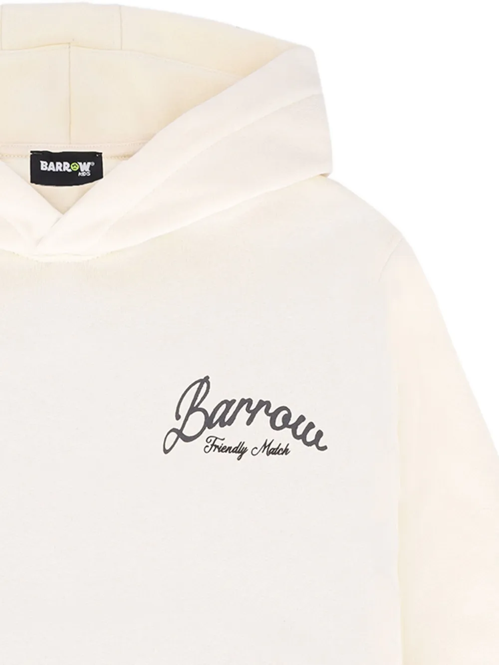 Barrow kids Hoodie met geborduurde teddybeer Beige