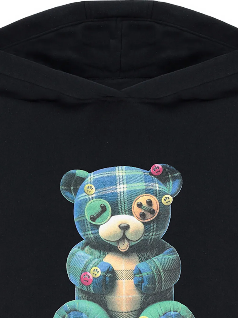 Barrow kids Hoodie met beerprint Zwart