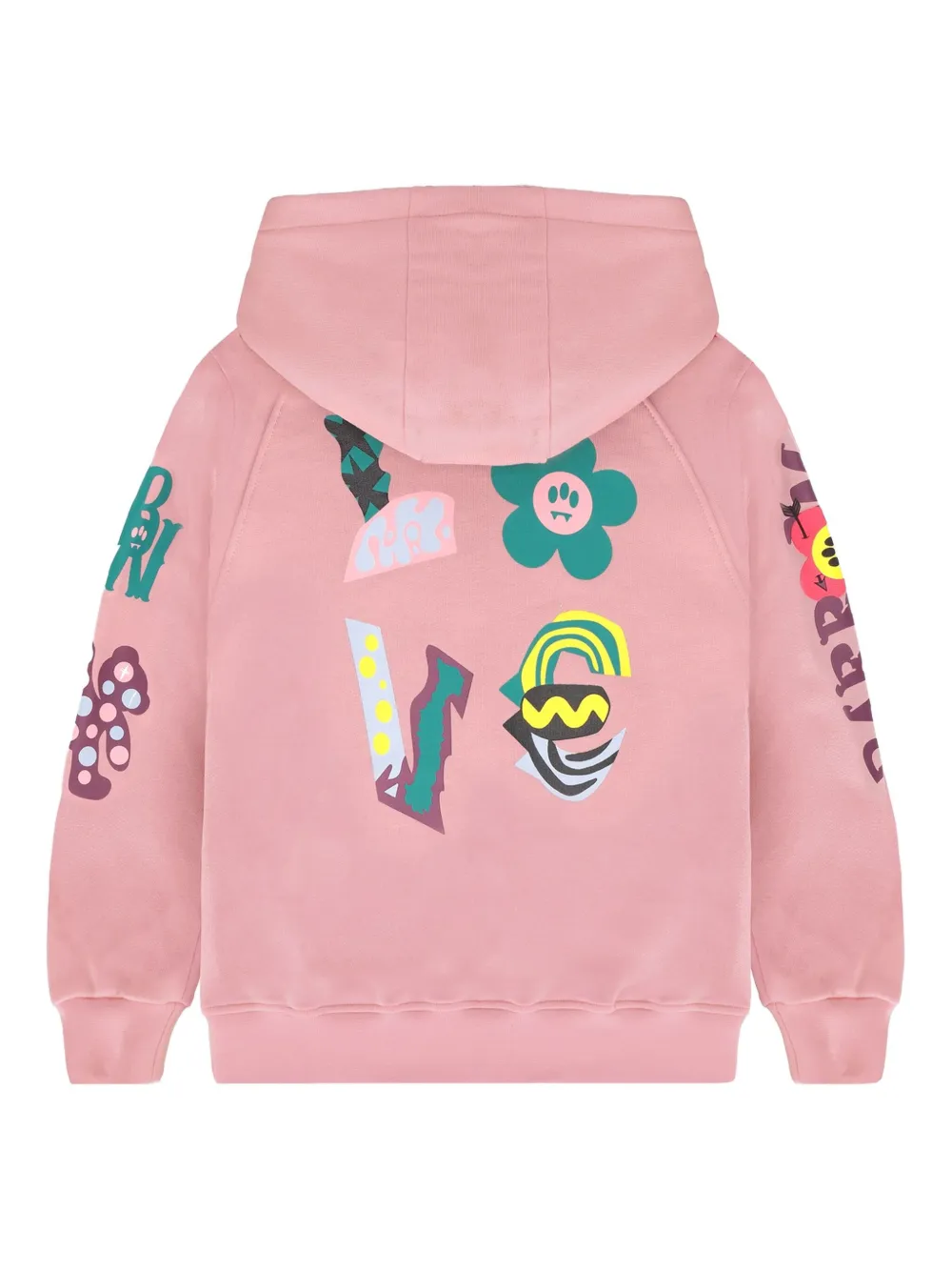 Barrow Fleece Regular Hoodie In Pink