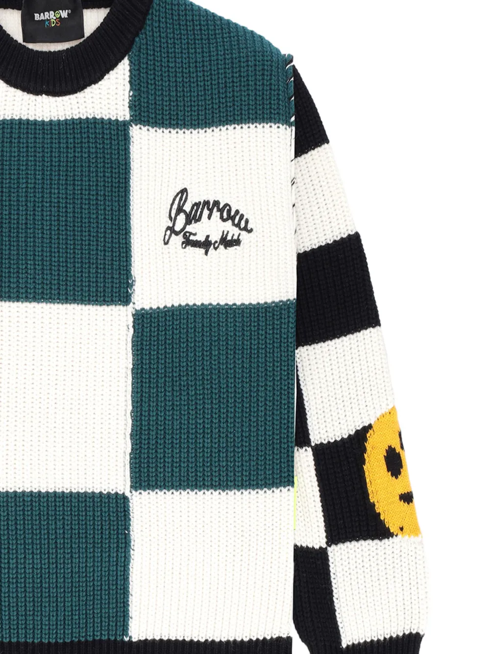 Barrow kids smiley-face patchwork sweater | Boys Knitwear | Image 2