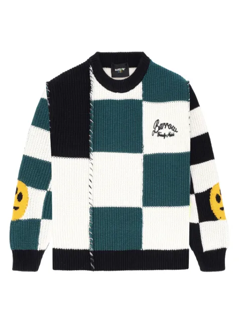 Barrow kids smiley-face patchwork sweater