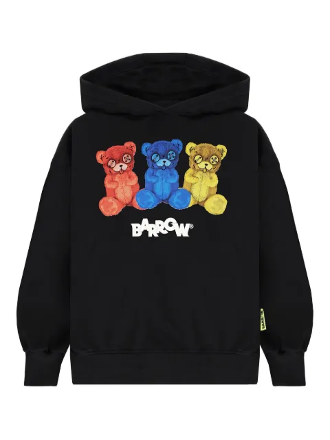 Barrow kids teddy-print hoodie