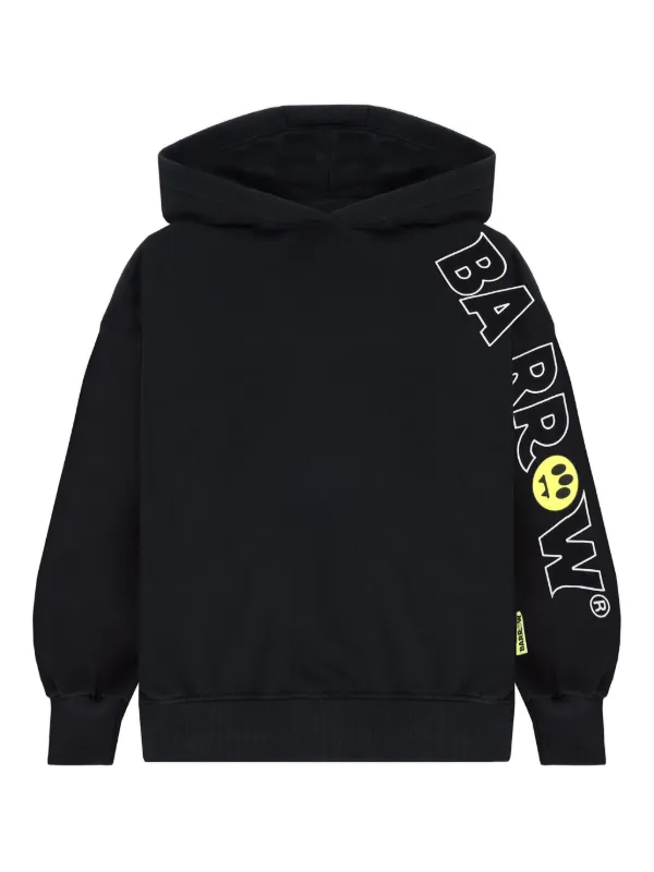 Barrow Kids スリーブロゴ パーカー | ブラック | FARFETCH JP