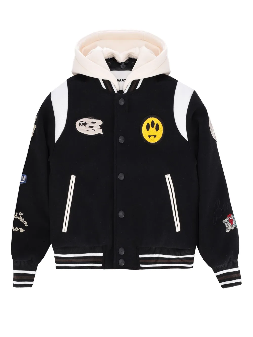 Barrow kids フーデッド ジャケット - ブラック Barrow kids フーデッド ジャケット - ブラック