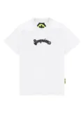 Barrow kids script-logo graphic T-shirt - White