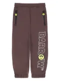 Barrow kids logo-detail track pants - Brown