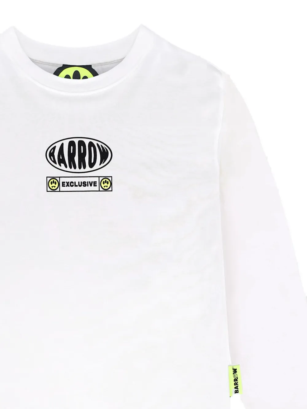 Barrow Long-sleeve Graphic-print T-shirt In White