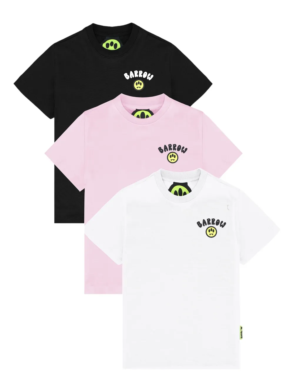 Barrow Three-pack Cotton T-shirts In Multi
