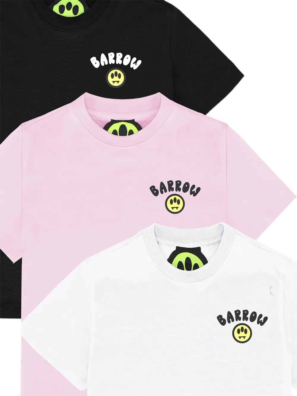 Barrow Three-pack Cotton T-shirts In Multi