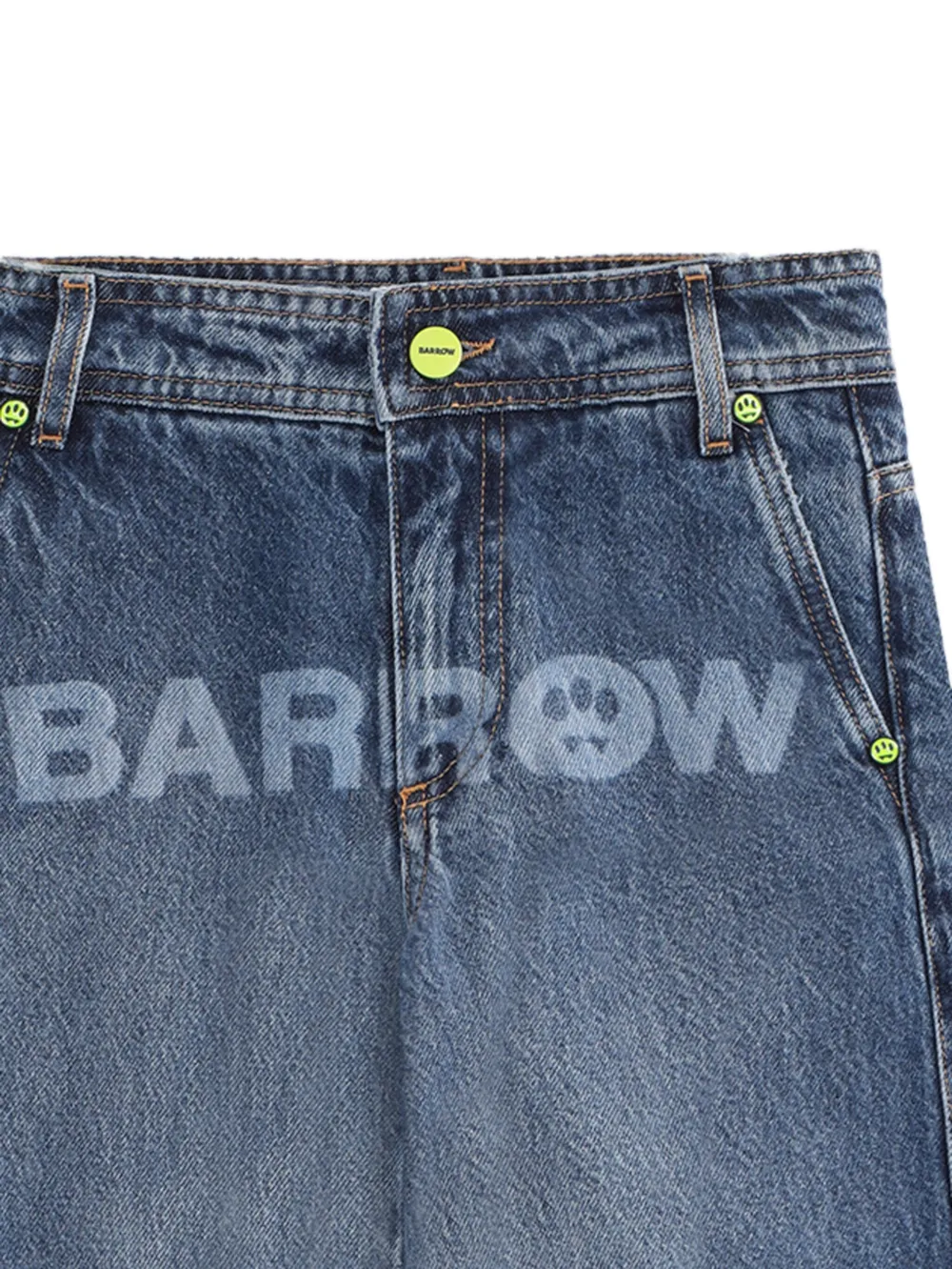 Barrow Cargo-pocket Logo Jeans In Animal Print