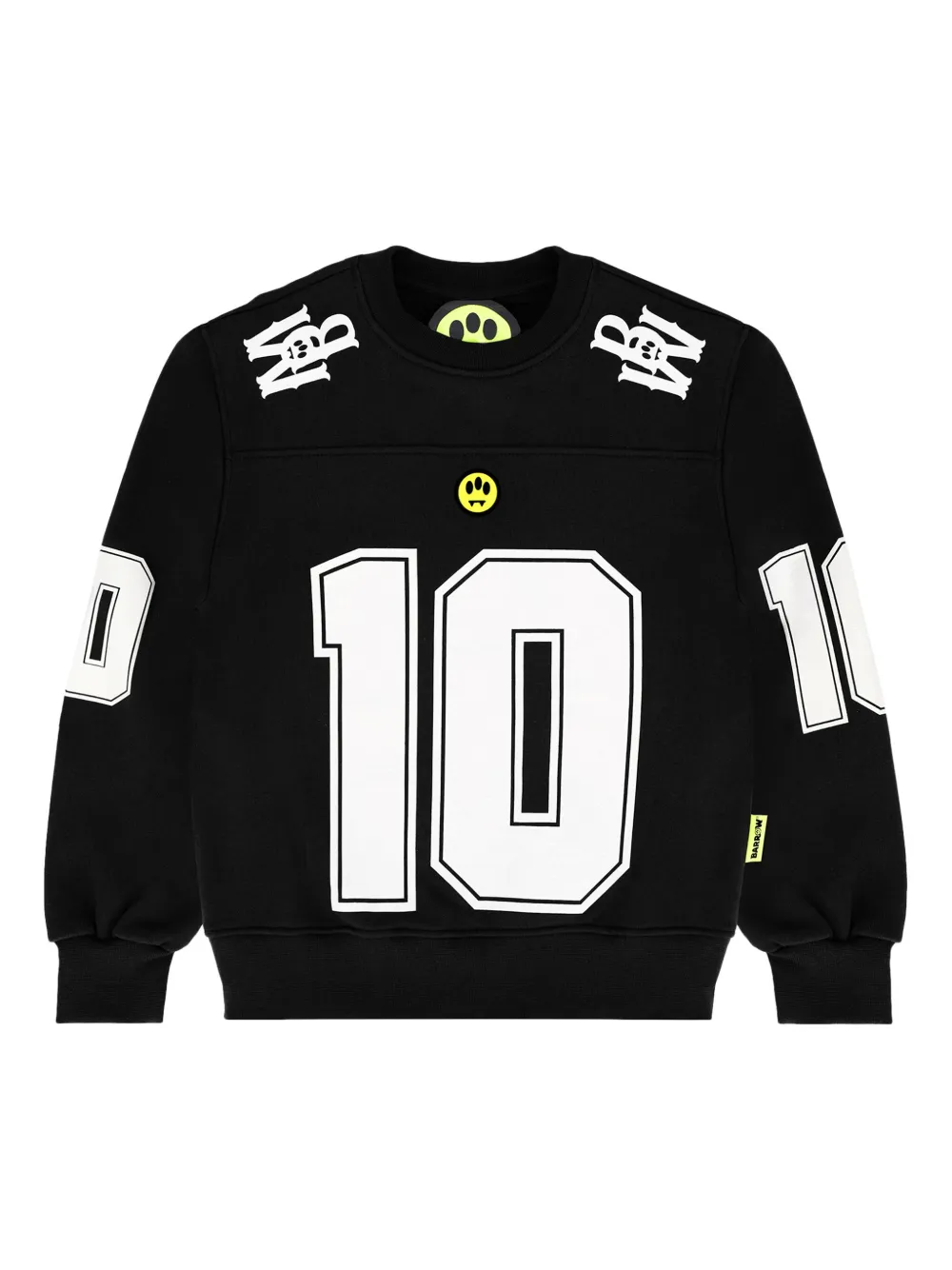 Barrow Number-print Sweatshirt In Black