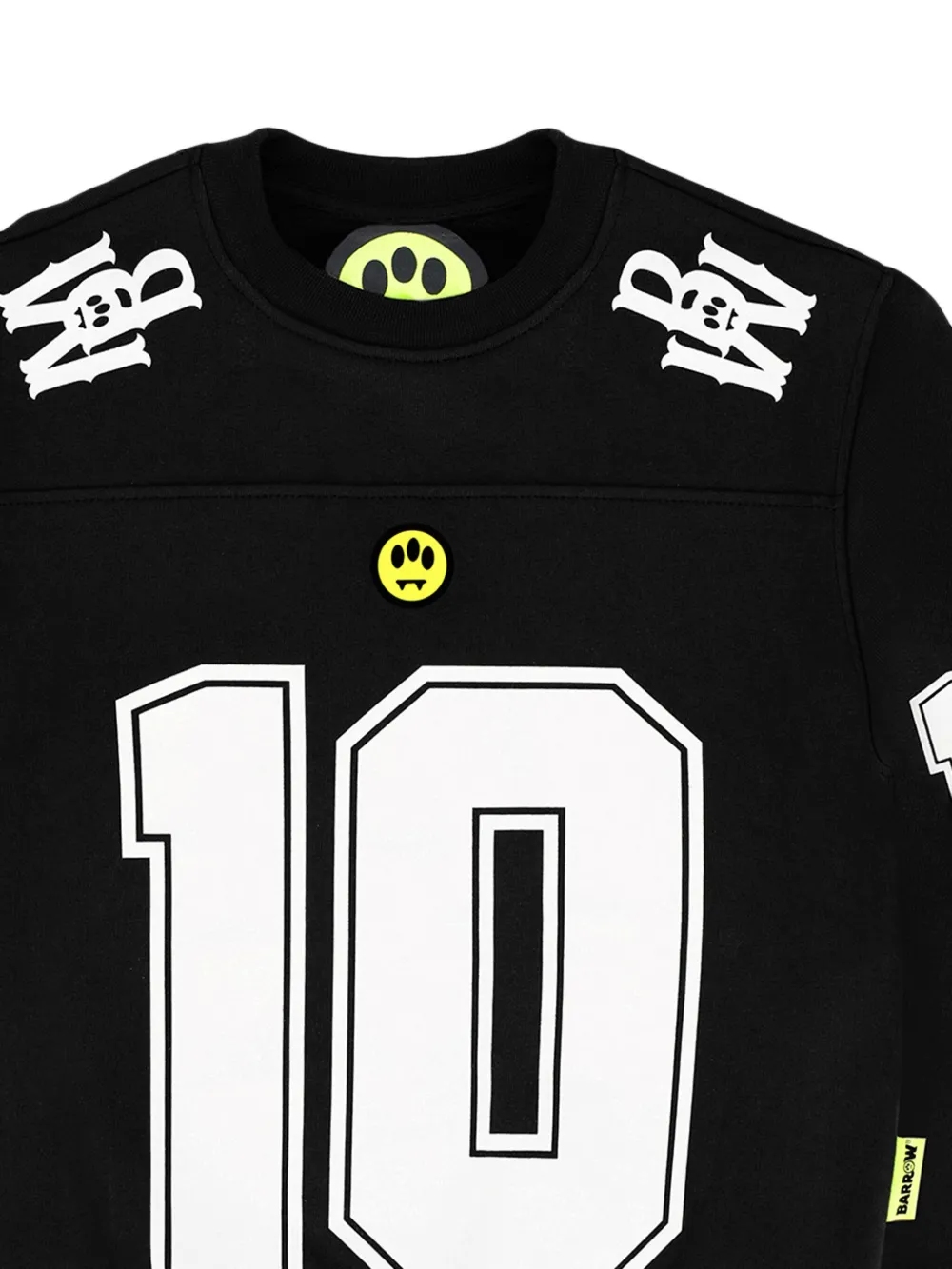 Barrow Number-print Sweatshirt In Black