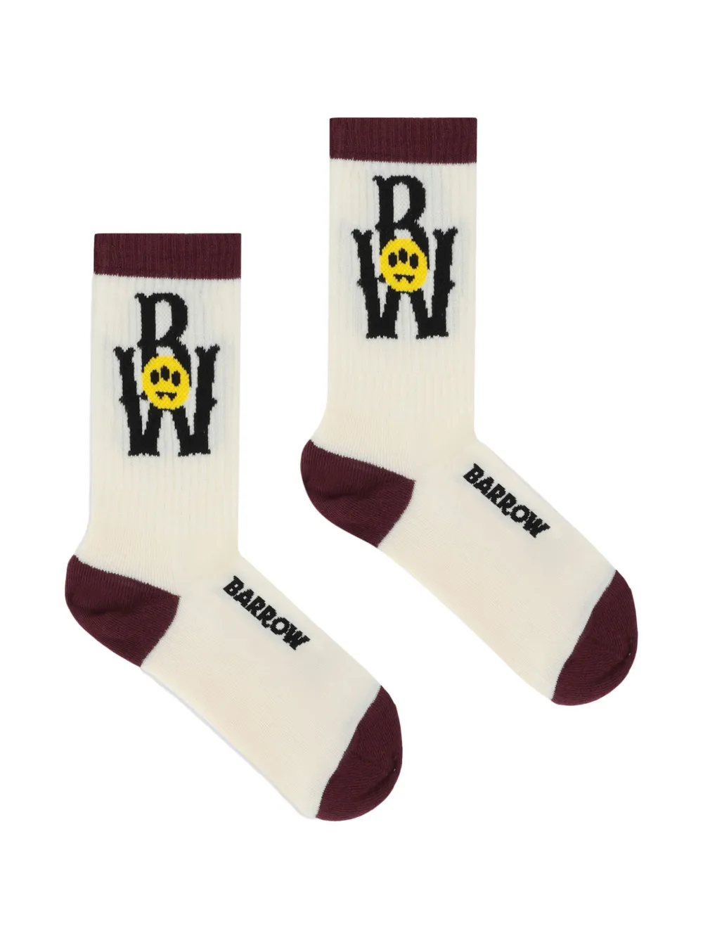 Barrow Logo-detail Ribbed Socks In Multi