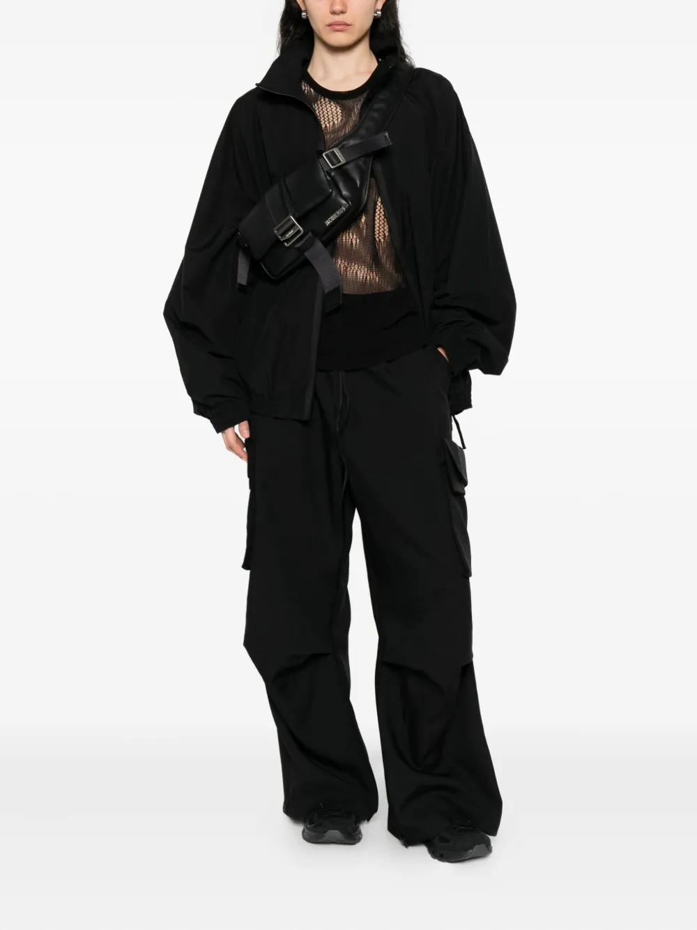 Y-3 drawstring cargo trousers - Zwart