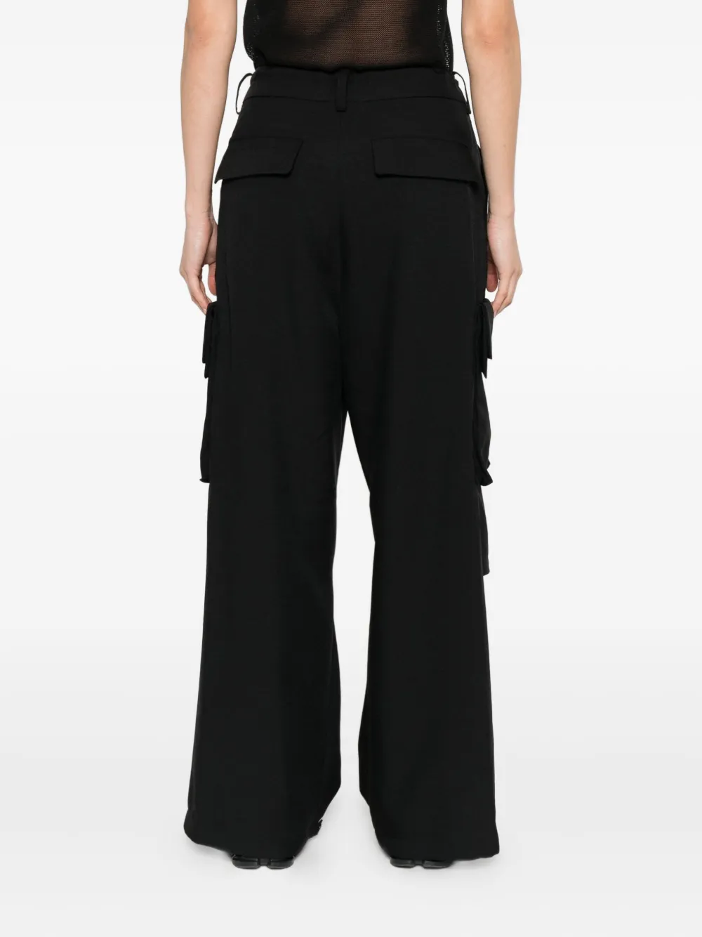 Y-3 Cargo broek met trekkoord Zwart