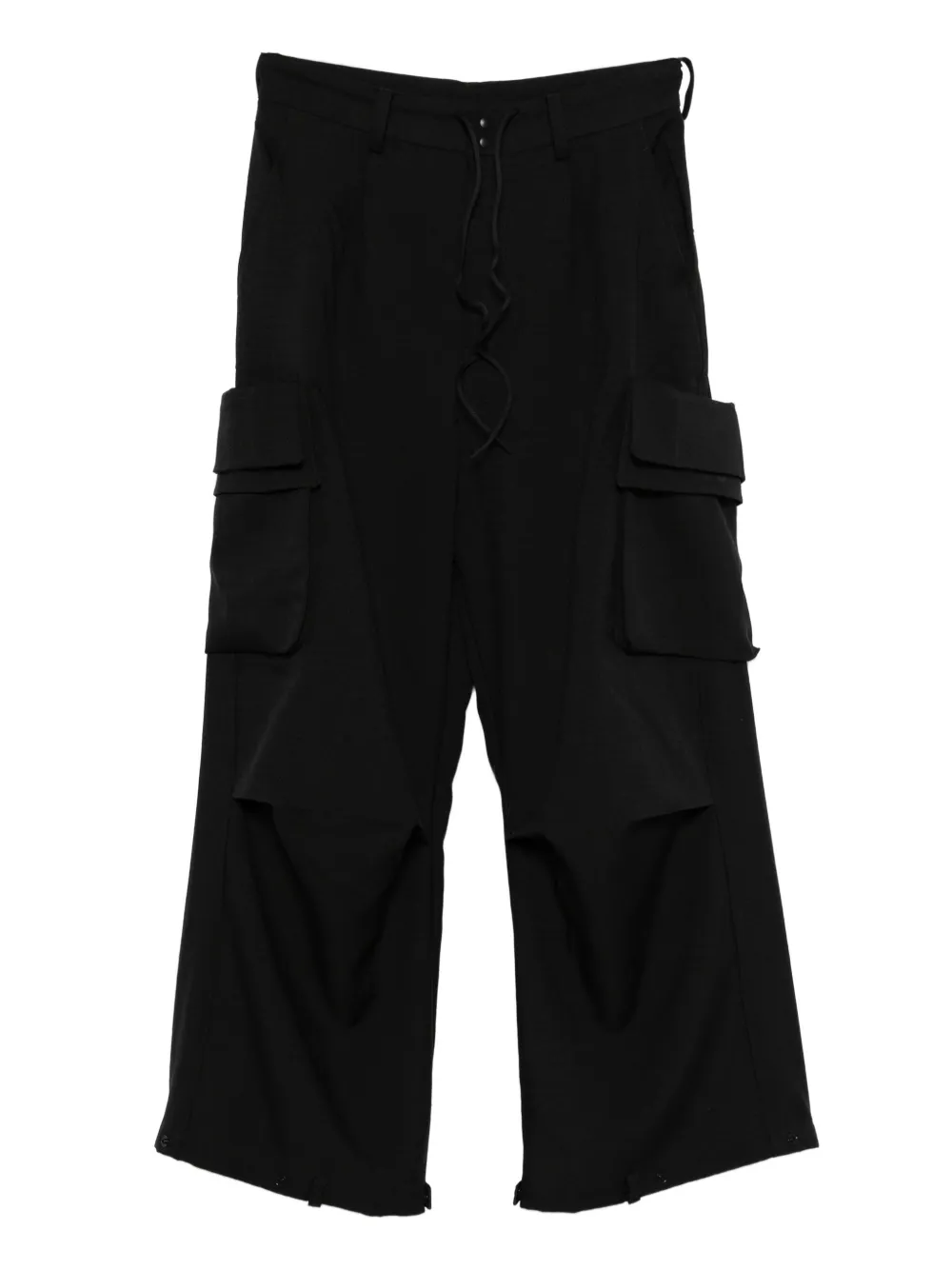 Y-3 Cargo broek met trekkoord Zwart