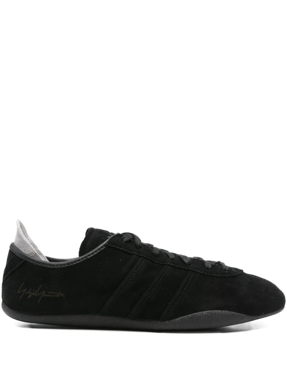 Y-3 suede leather sneakers Black