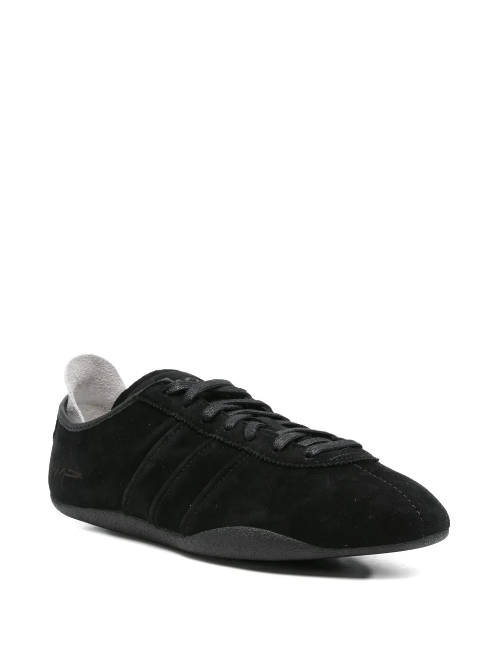 Y-3 suede leather sneakers Black