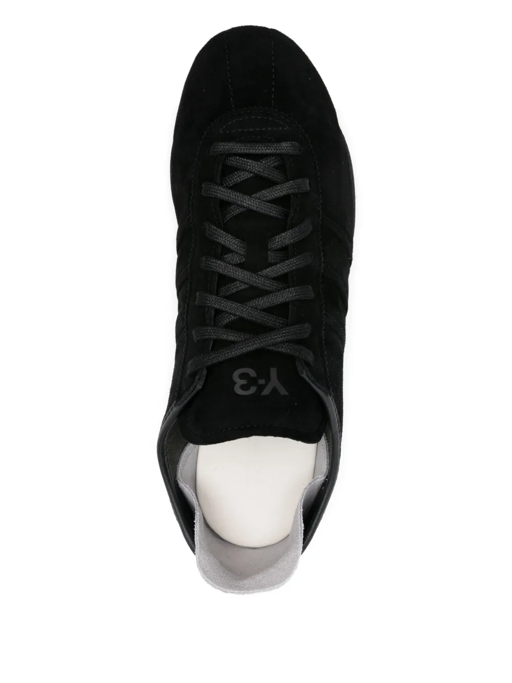 Y-3 suede leather sneakers Black