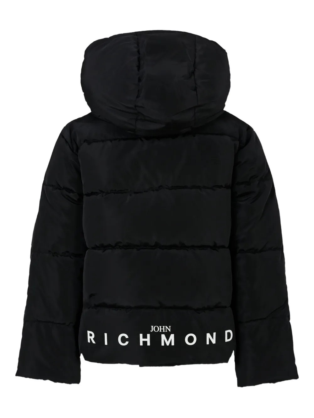 John Richmond Junior hooded puffer jacket Zwart