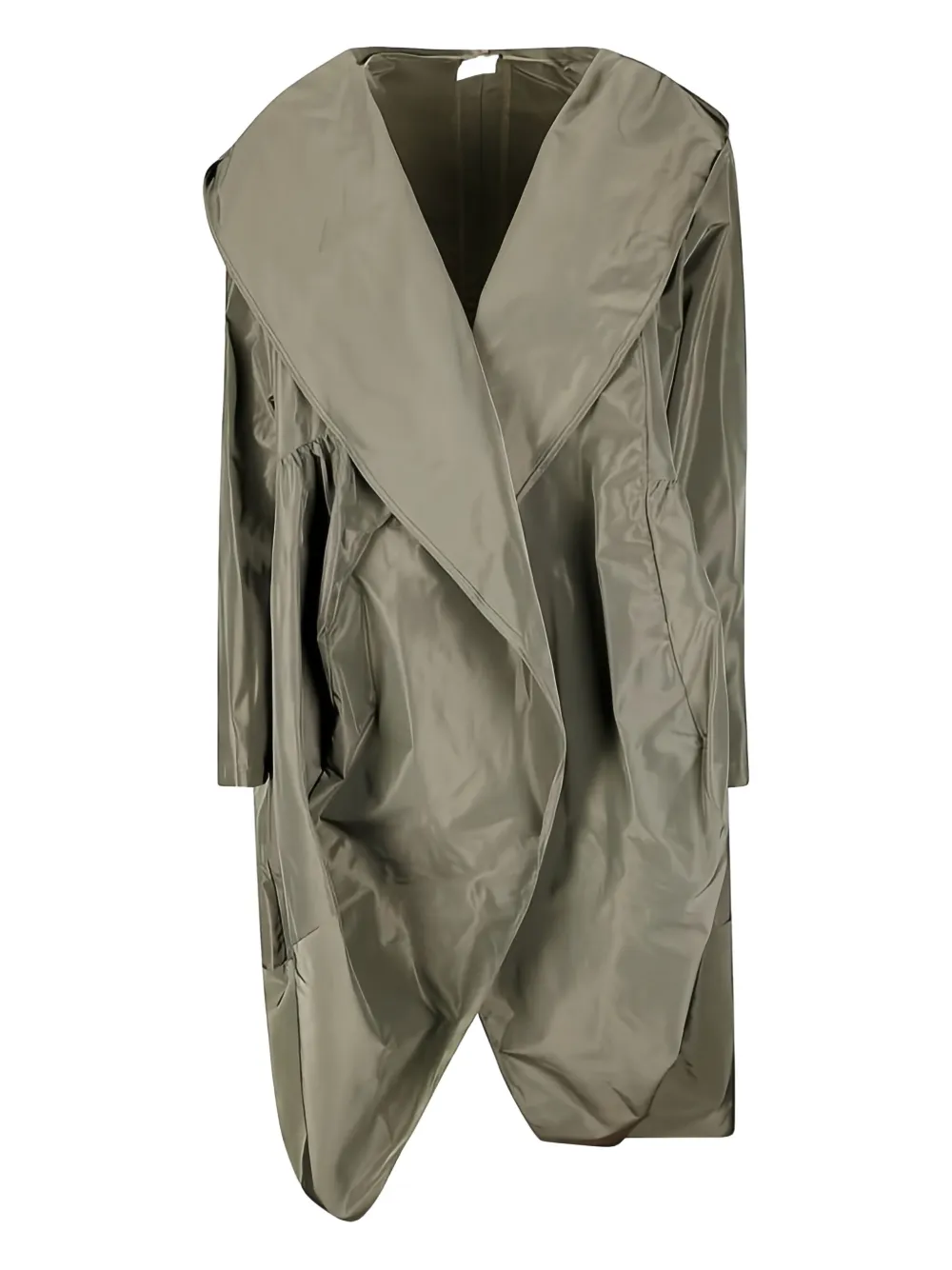 HIRA hooded trench coat | Green | Image 1