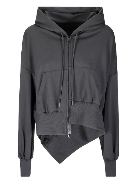 Yohji Yamamoto Unbalanced zip-up hoodie