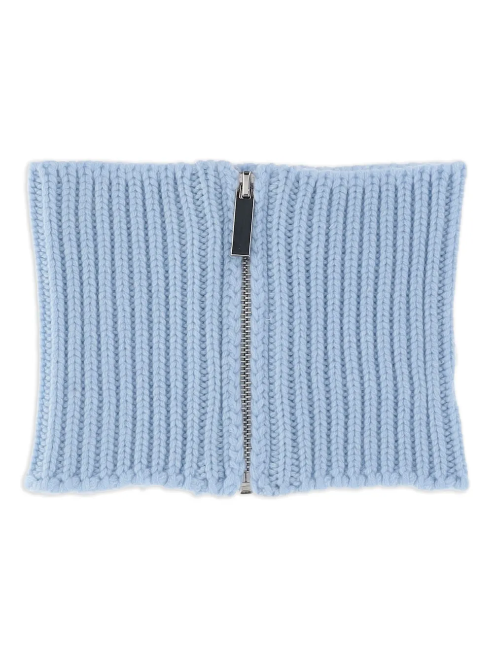 ribbed-knit scarf