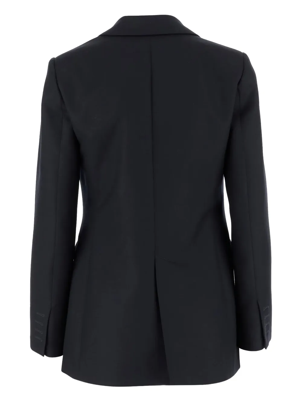 Sa Su Phi Single-breasted Wool Blazer In Black
